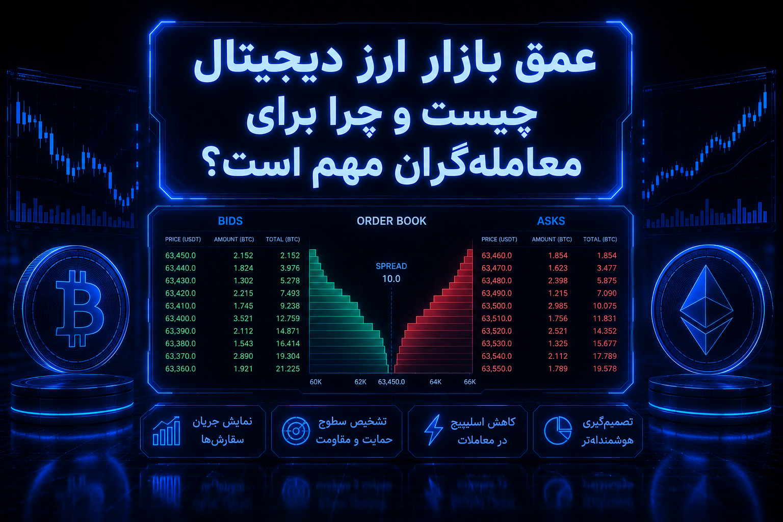عمق بازار ارز دیجیتال