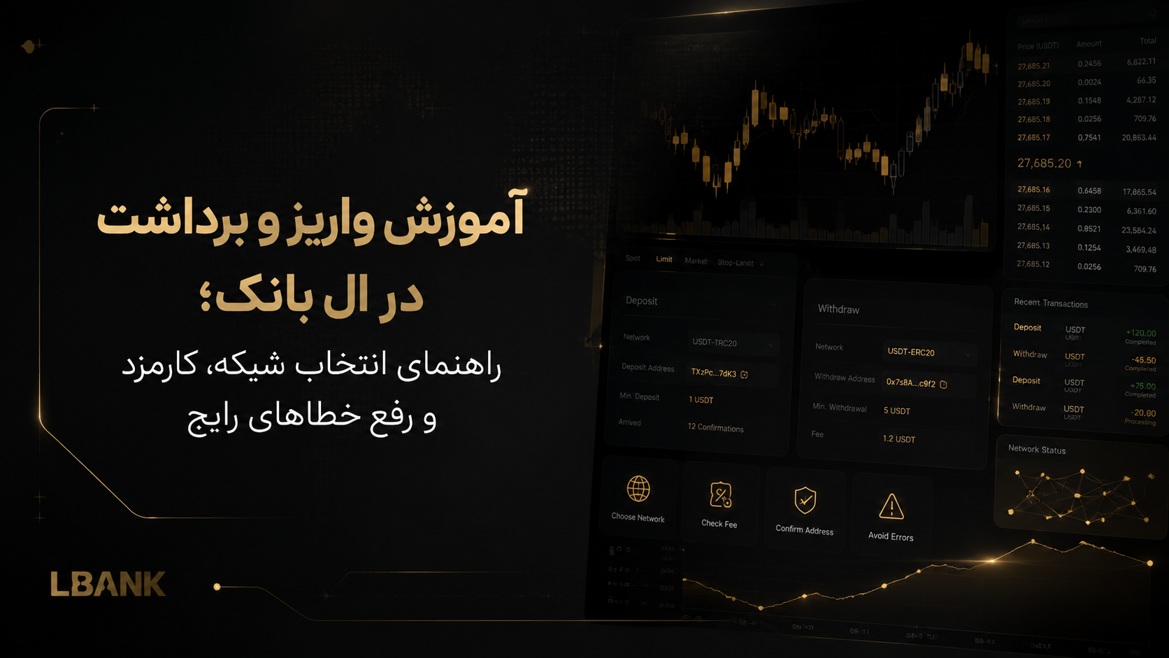 آموزش واریز و برداشت