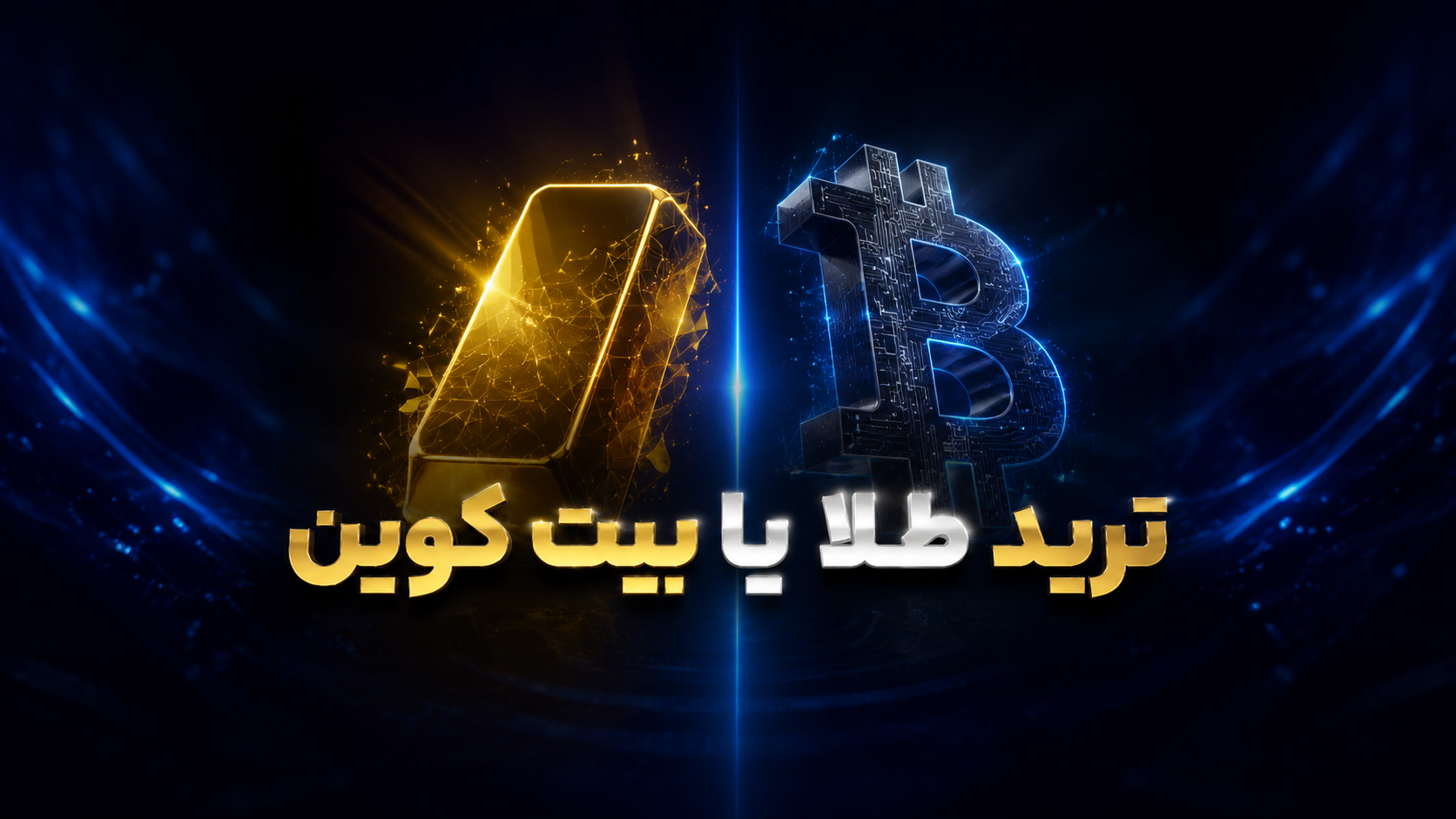 ترید طلا یا بیت کوین