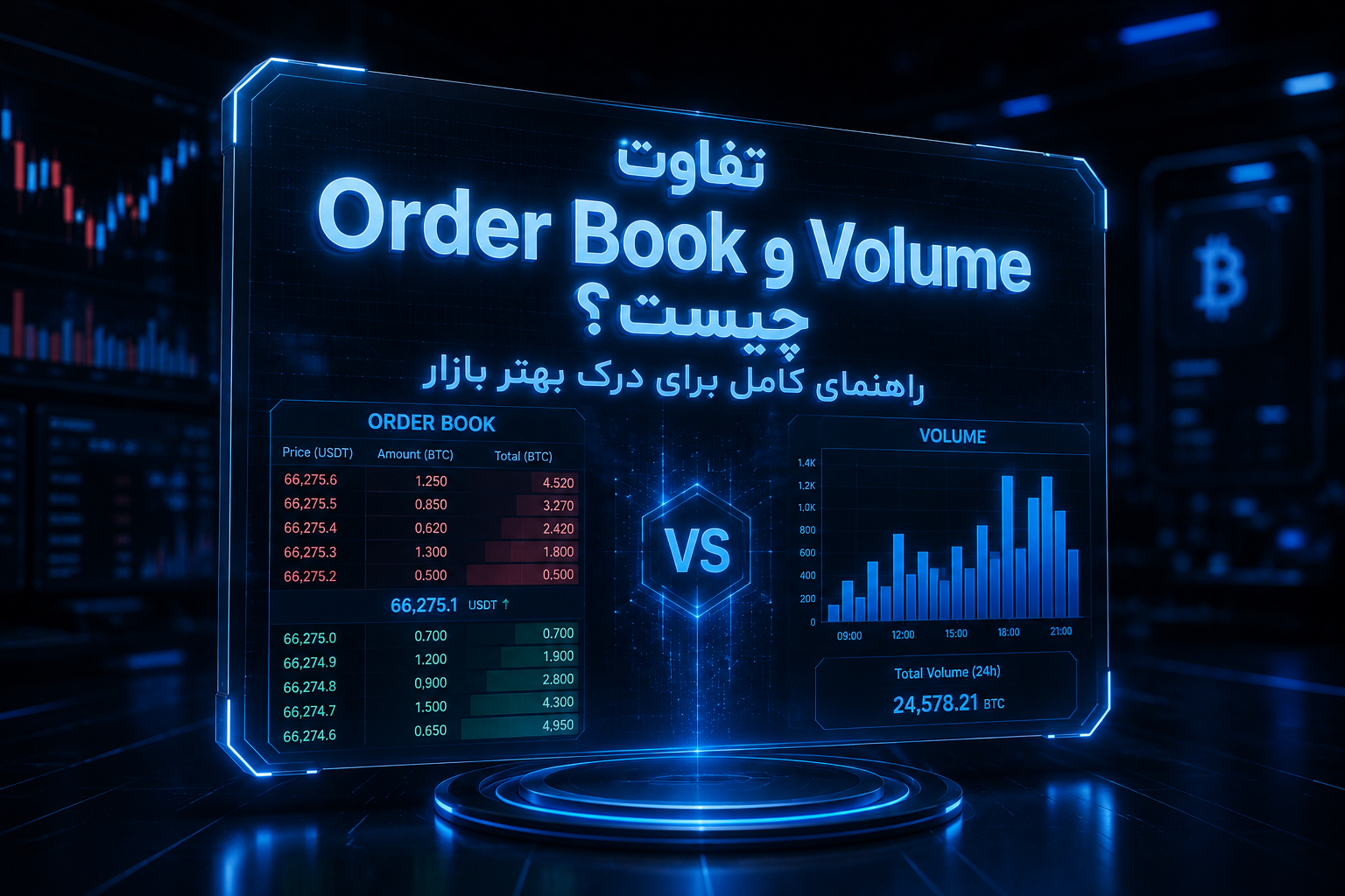 تفاوت Order Book و Volume